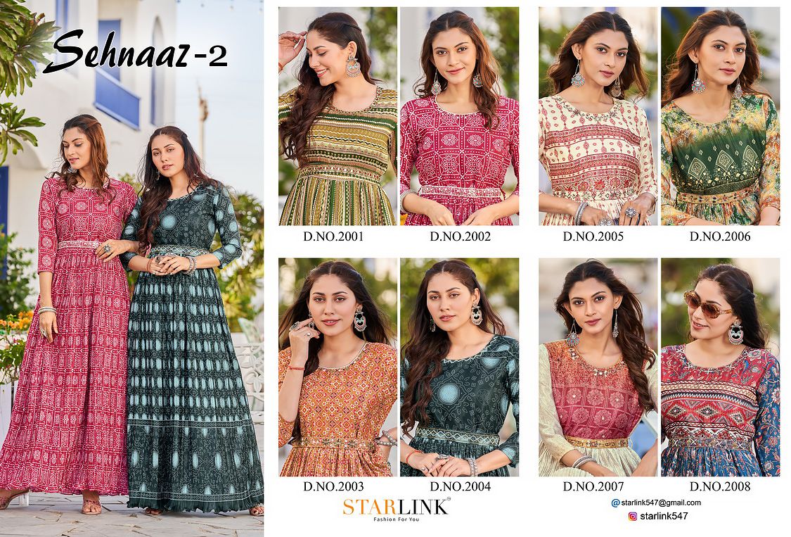 Starlink Sehnaaz 2 Heavy Festive Wear Wholesale Gown Catalog